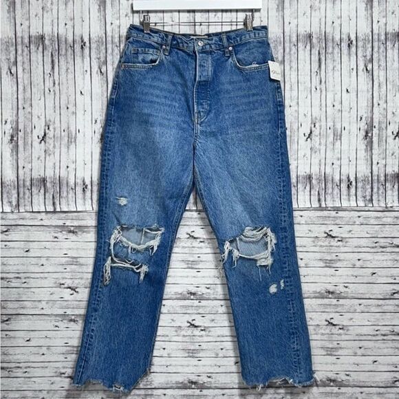 Free People Tapered Baggy Boyfriend Jeans - Picture 1 of 11